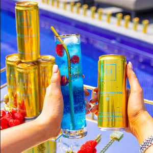 Au Vodka Blue Raspberry Soda Made with Vodka (330ml)