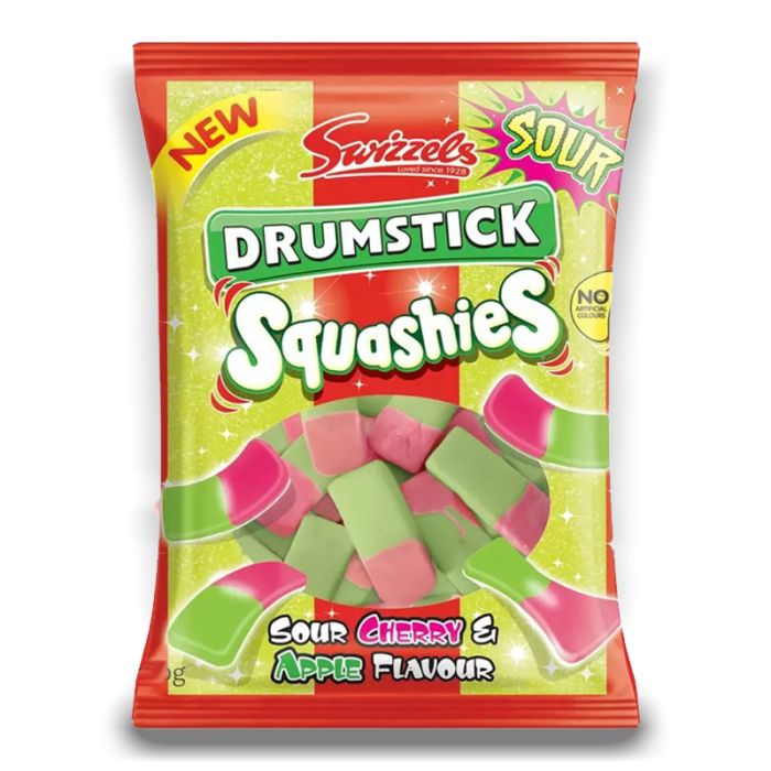 Drumstick Squashies Cherry & Sour Apple (131g)