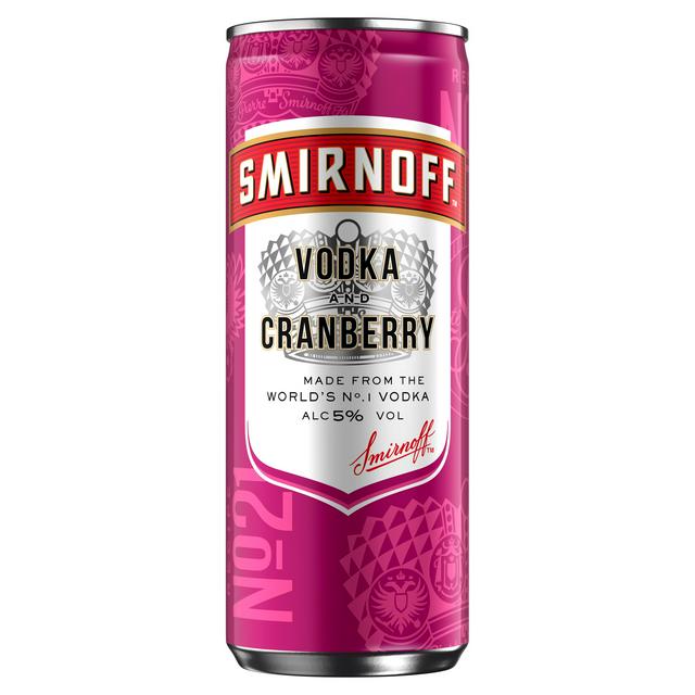 Smirnoff Vodka & Cranberry (250ml)