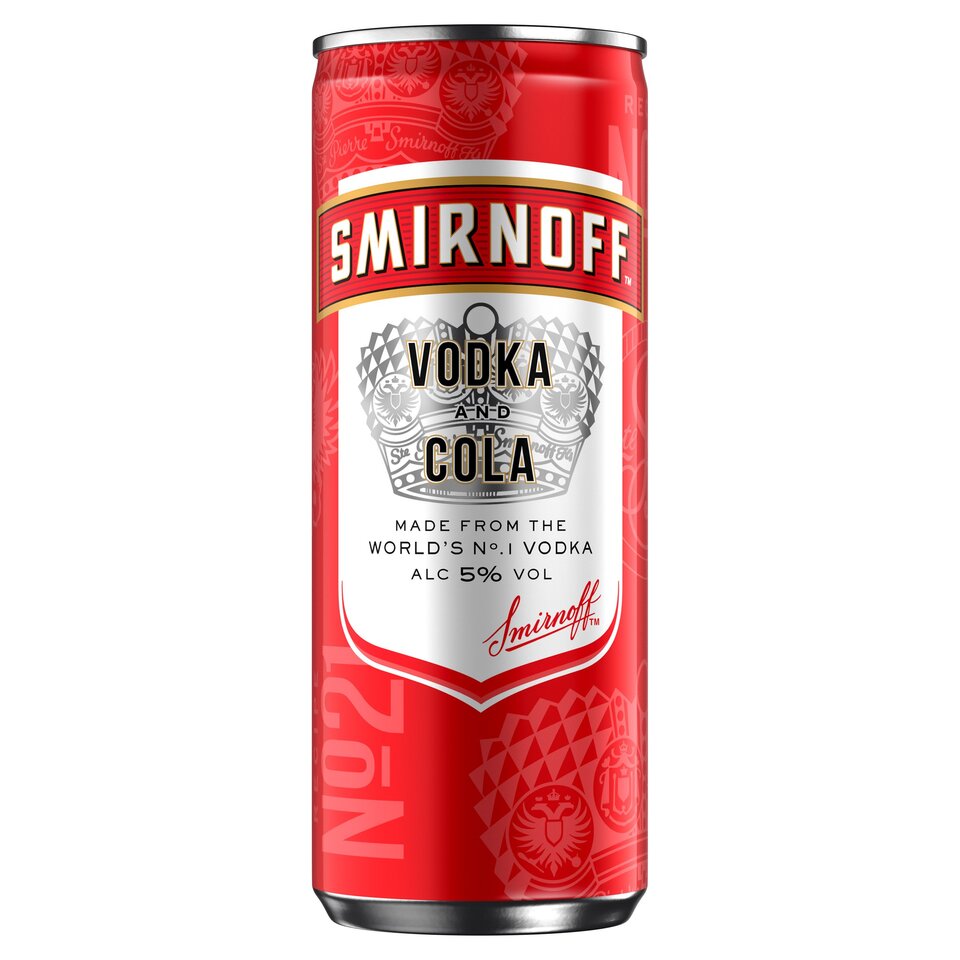 Smirnoff & Cola Vodka (250ml)
