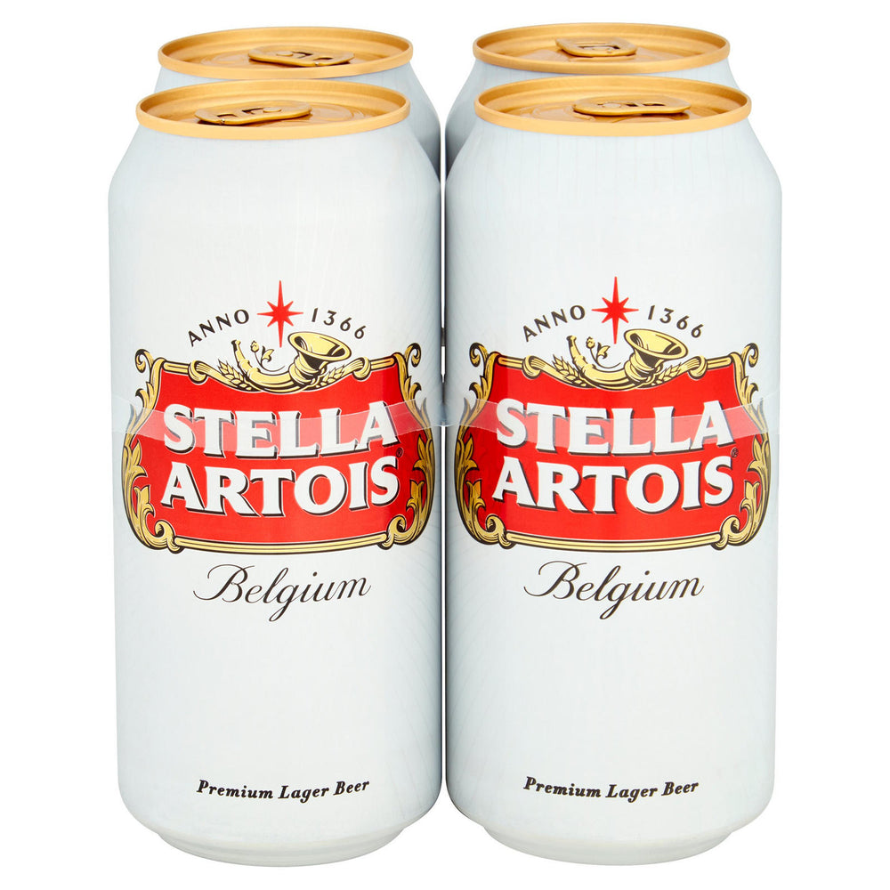 Stella Artois Beer Cans (4x 440ml)