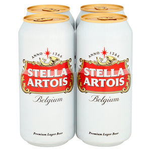 Stella Artois Beer Cans (4x 440ml)