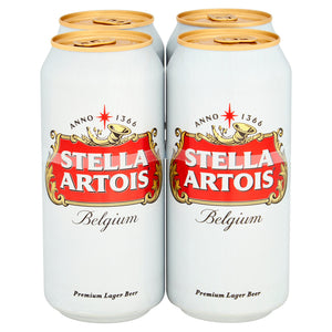 
            
                Load image into Gallery viewer, Stella Artois Beer Cans (4x 440ml)
            
        