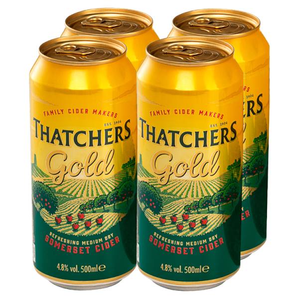Thatchers Gold Cider (4 x 500ml)
