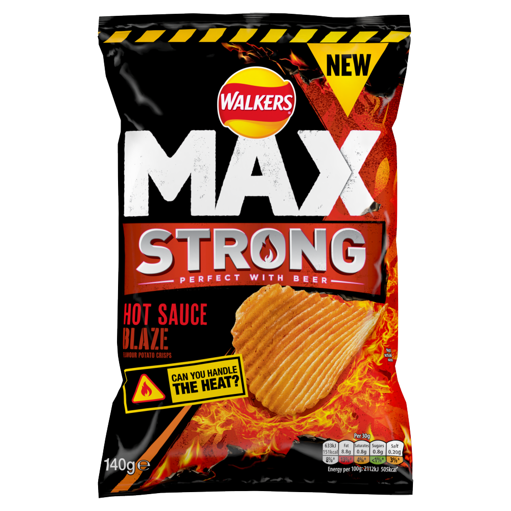 Walkers Max Hot Sauce Blaze (70g)